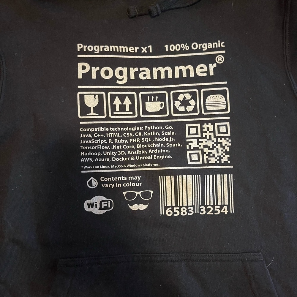 Programmer Hoodie Sweatshirt Port & Company S — image 2 of 4